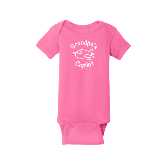 Infant Short Sleeve Baby Rib Bodysuit