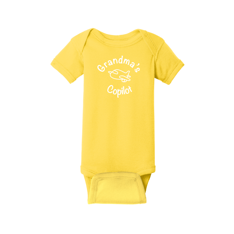 Infant Short Sleeve Baby Rib Bodysuit